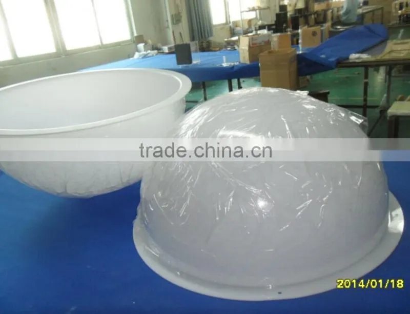 Acrylic plastic half dome, acrylic dome cover, white acrylic dome