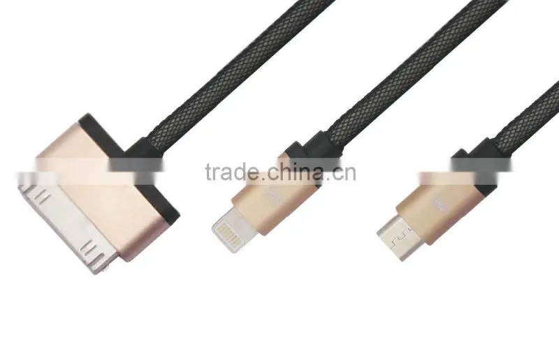 All in one date/charge cable for Sam sung,micro USB,Iphone6 data cable