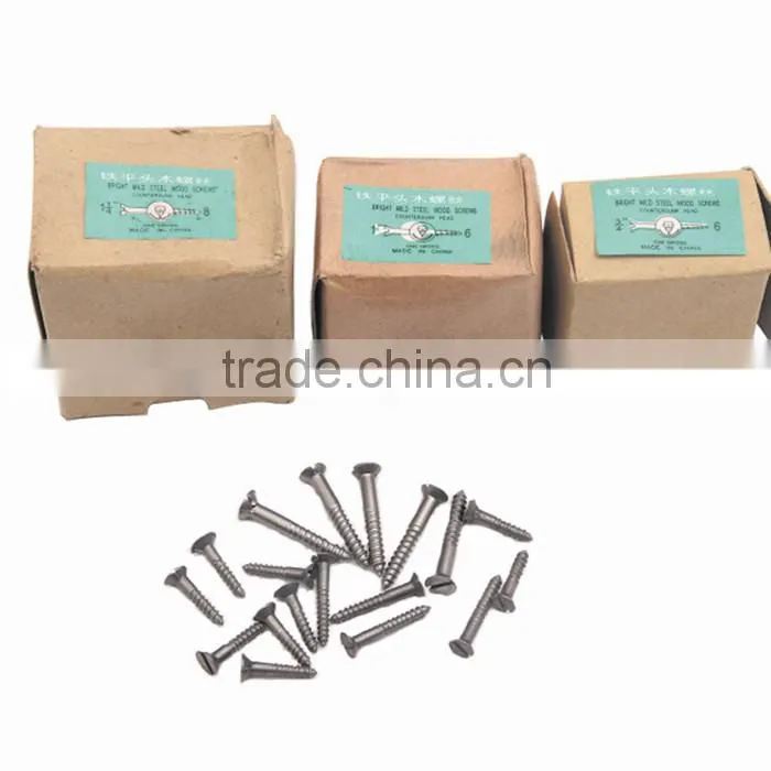 Stainless Steel Cross Recessed Round Head Wood Screws/Nail