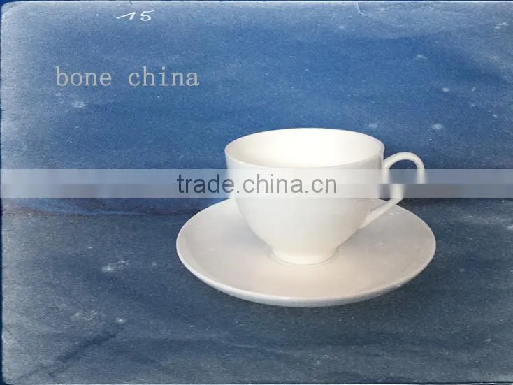 290cc bone China bulk coffee tea porcelain blank Cup&Saucer Set
