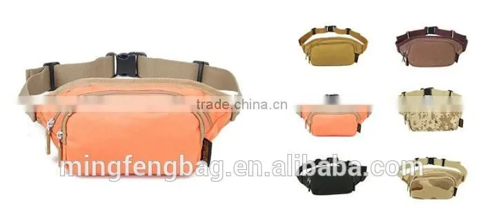 Custom Multifunction 900D Oxford Waterproof Waist Bag for Leisure Travel and Sports