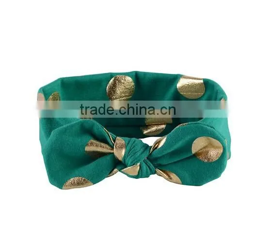 Baby Girl Toddler Sequined Bow Head Wrap Hair Band Striped Turban Headband