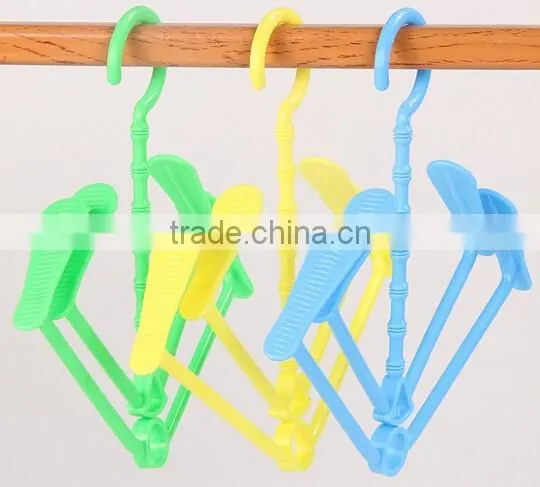 Space-saving Hook Hanger Clothes Shoes Organizer Magic Clothing Rack Portable Folding
