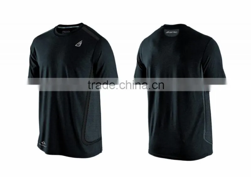 Mens Dryfit Panel Short Sleeve Running Tee Multiply Colors