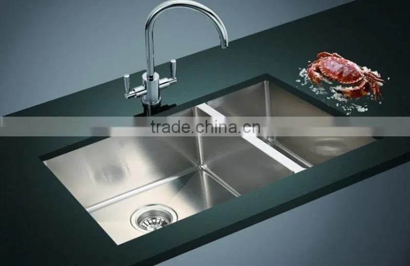 Stainless Steel Undermount Topmount Double Kitchen Sink Made in China