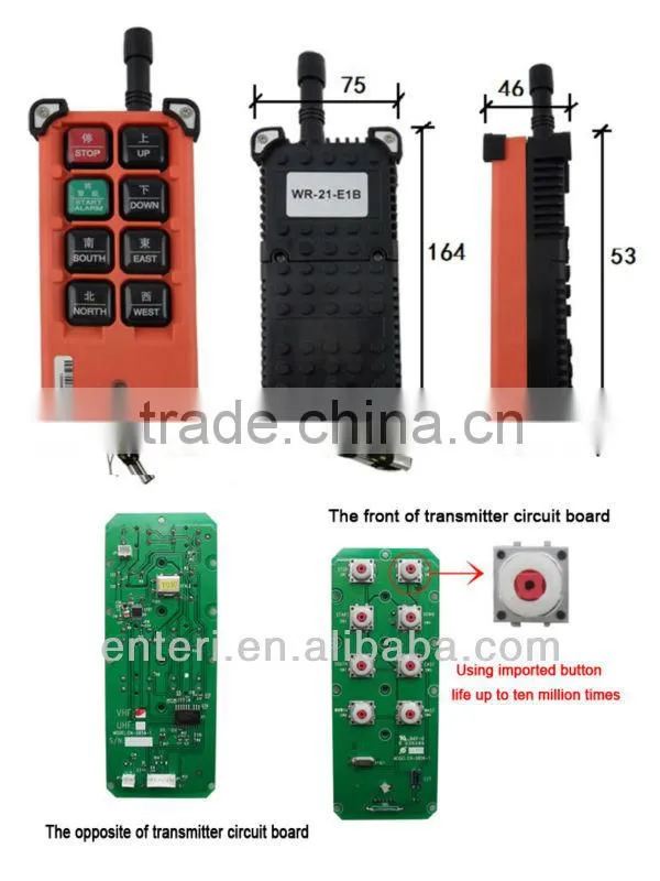 A++ radio remote control for hoist Industrial Wireless Remote Control manufacturer China supplier