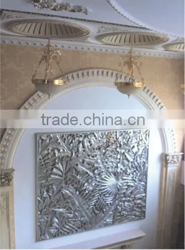 FR33 PU wall plaques/wall roof trimps/Decorative PU moulding