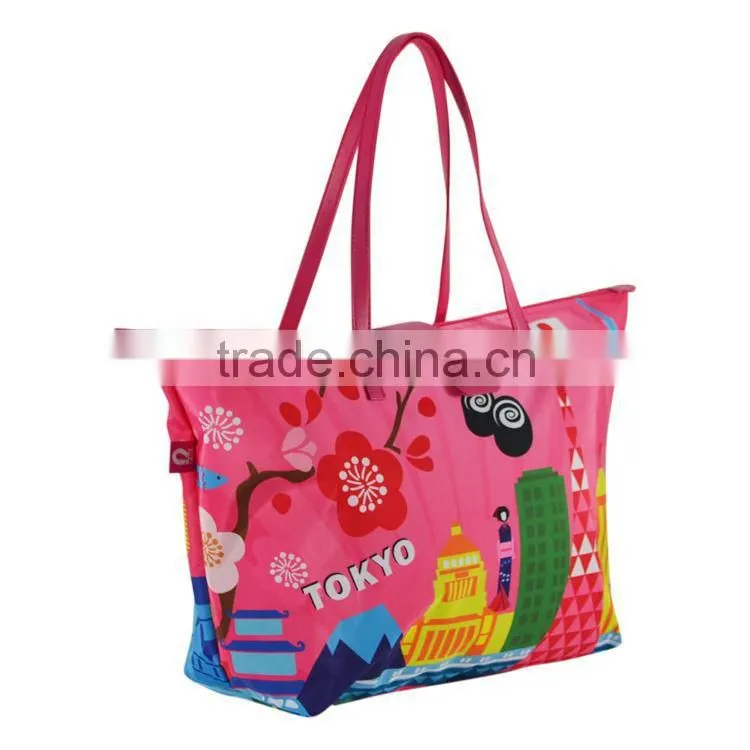Nylon Zip Tote Bag Nylon Zipper Document Bag