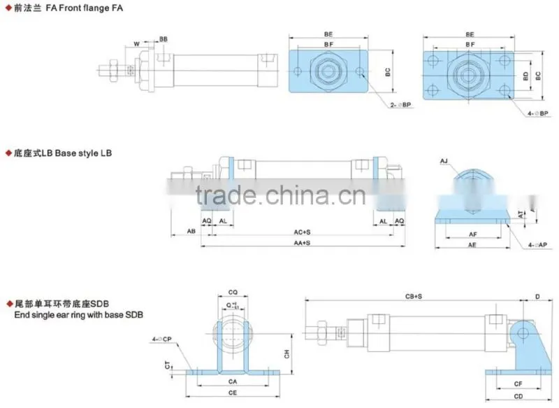MAL series Aluminum Allloy Mini Cylinder