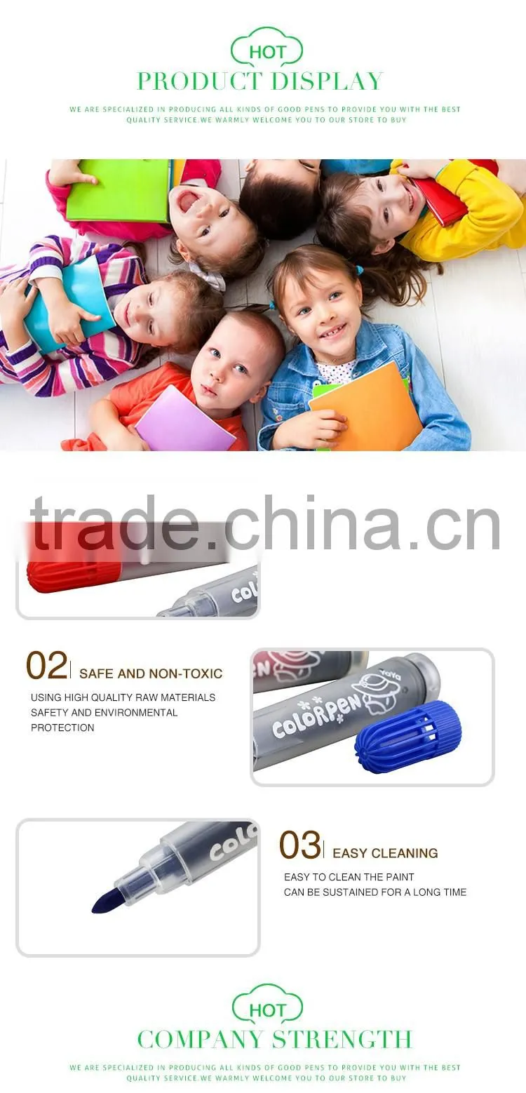 Factory price colourful water resist non-toxic water color pen