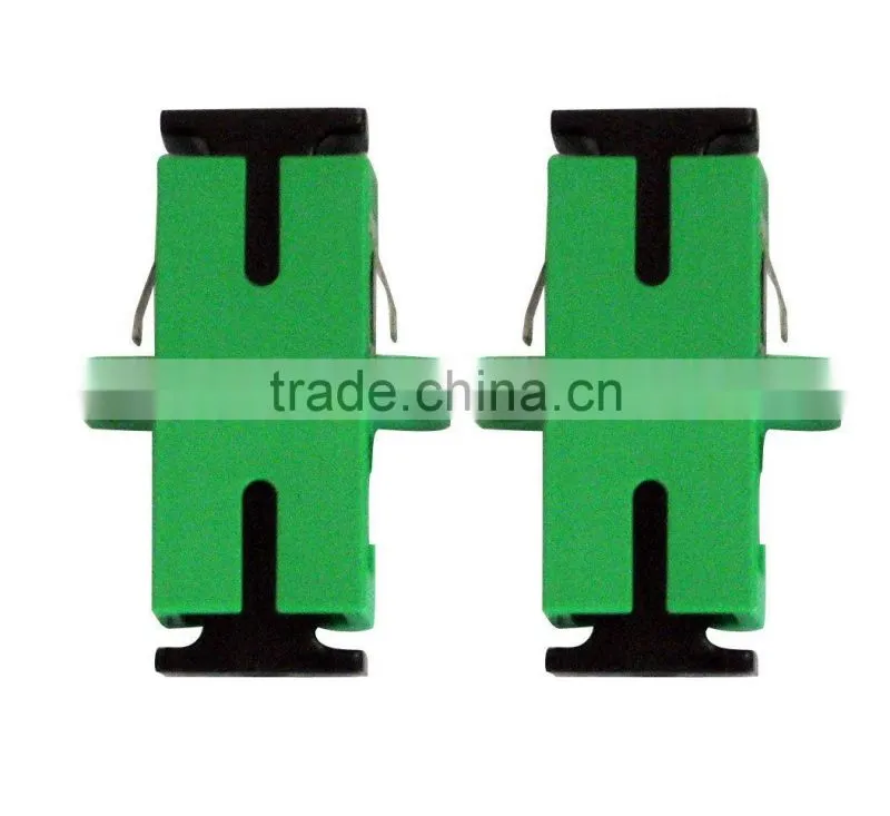 Fiber Optic Adapters Simplex Network FTTH Connectors With Inner / External Shutter Dust Cap Single Mode Duplex Optic Adaptors
