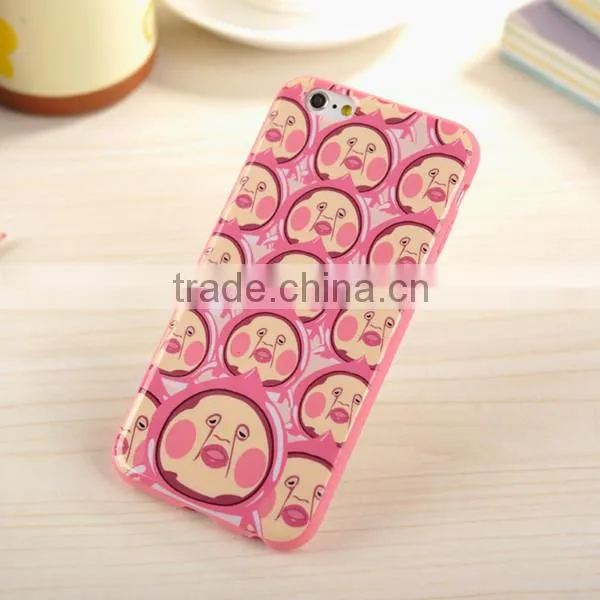 Lovely cartoon tpu back covers for iphone 6 plus