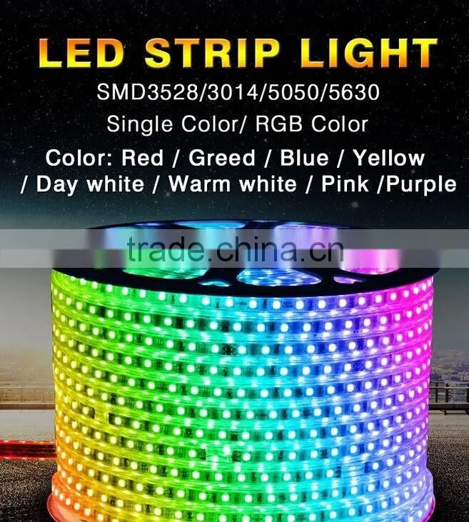 5050 RGB SMD 230V 220V 110V flexible led light strip,high voltage led strip light