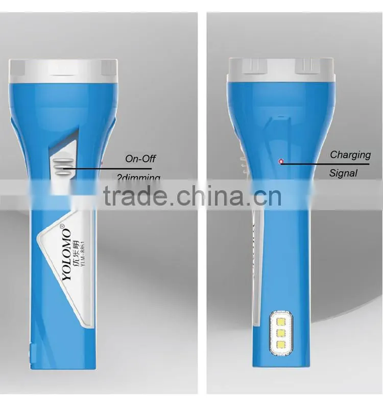 long lighting rechargeable led flashlight