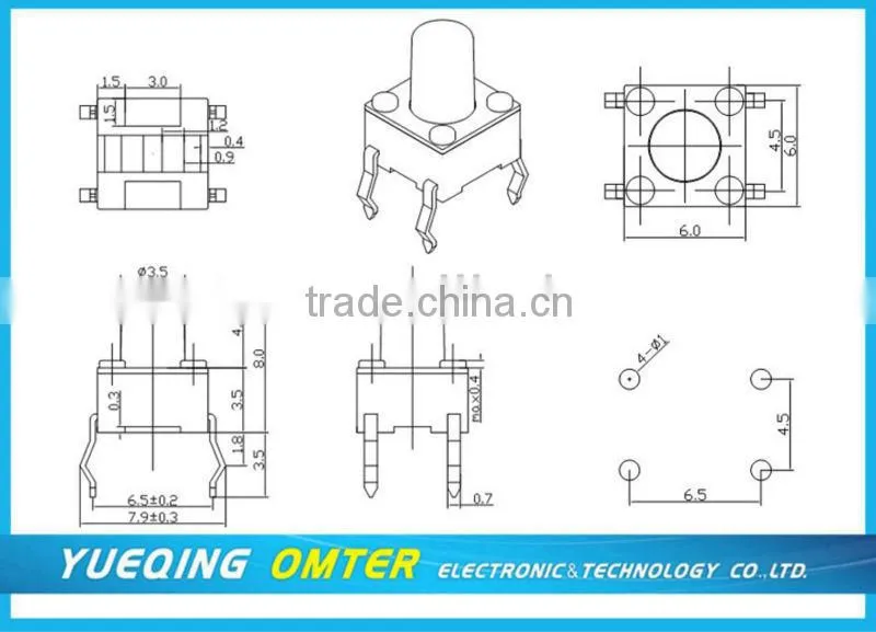 TS0611s-0801b 12v tact switch