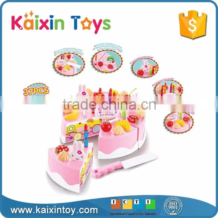10264560 2016 New Toy Plastic Happy Birthday Food Toy For Children
