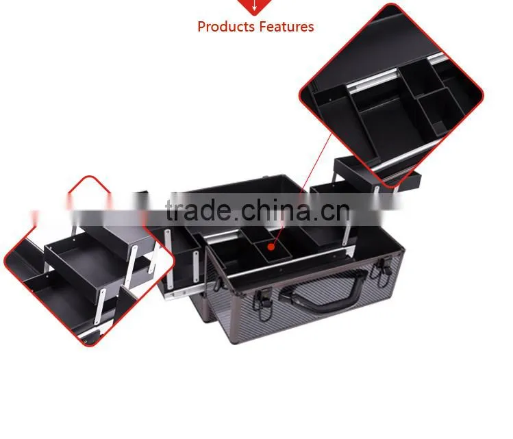 2015 Fashionable Best Quality Cosmetic Case With Trolley