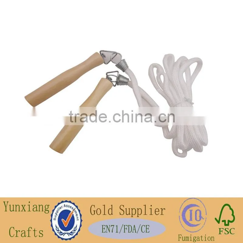 wooden skipping rope stiring handle