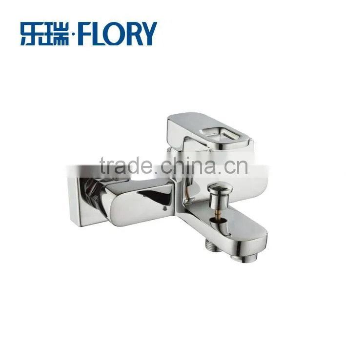 square brass single handle brass bathroom faucet hot and cold bathtub faucet artistic brass faucets