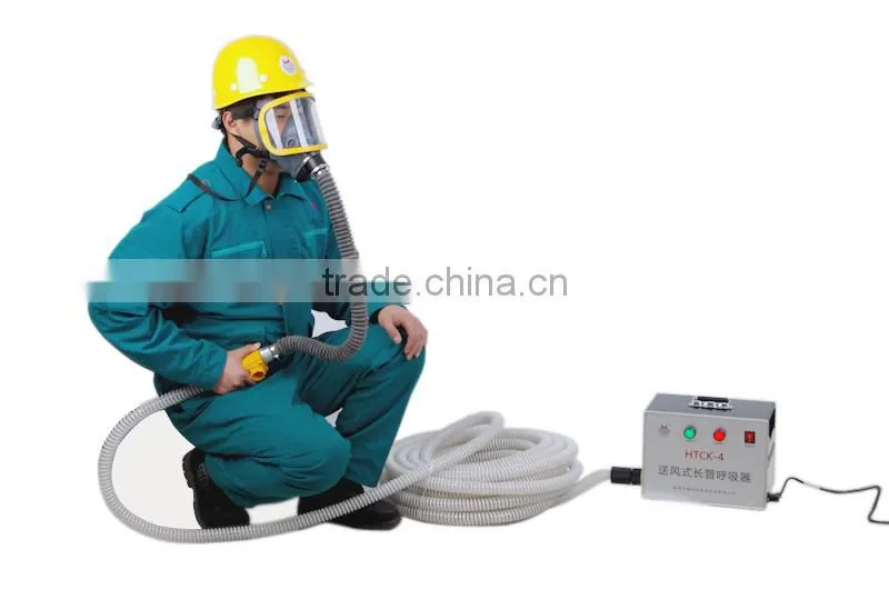 Powered Long Tube Breathing Apparatus with Pressure Fan