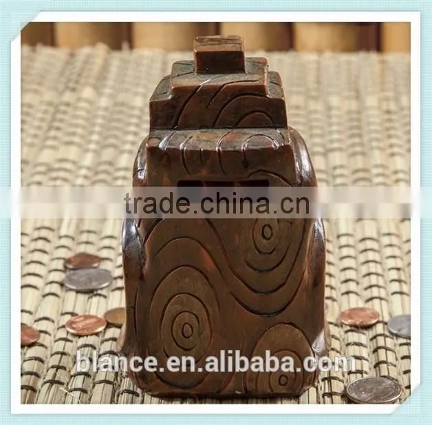 Resin Fatutu Planet Tiki Figurine Coin Bank