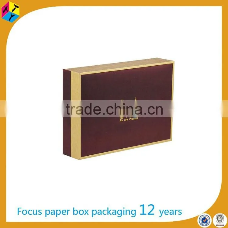 rigid cardboard gift box high end packaging