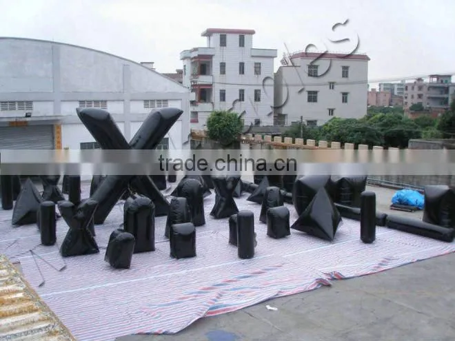 2016 new product inflatable paintball marker bunkers obstacle
