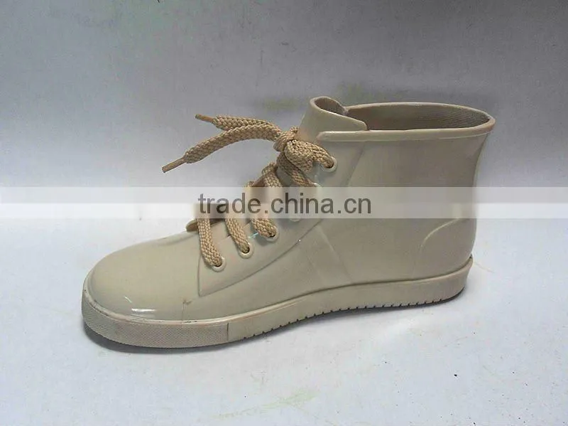 Women Plastic Transparent Jelly Wellington Boots