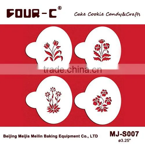 Spring Garden cookies stencils,candy stencils,coffee and chocolate stencils