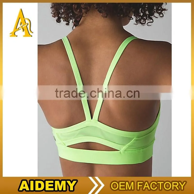 Custom Blank Plain Sport Bra Pure Color Tight Women's Sexy Sports Bra