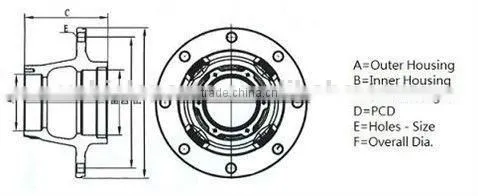 HINO heavy duty truck WHEEL HUB