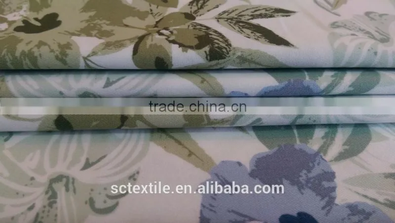 98%Cotton 2%spandex Stretch Cotton Flower Printing Twill Woven Fabric 32x32+40D/170x65