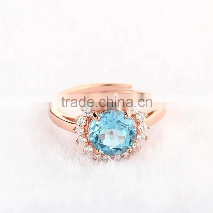 Women Gemstone Rings in Silver 925 Wholesale Silver Jewelry SRO040R