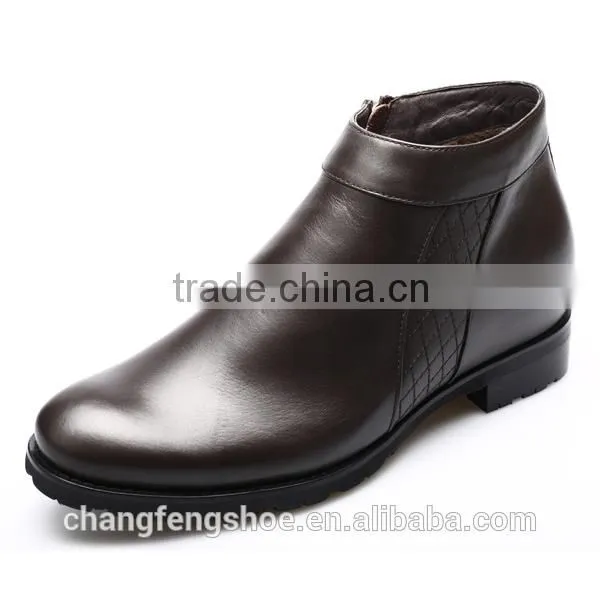 brand factory shoes genuine leather men boots