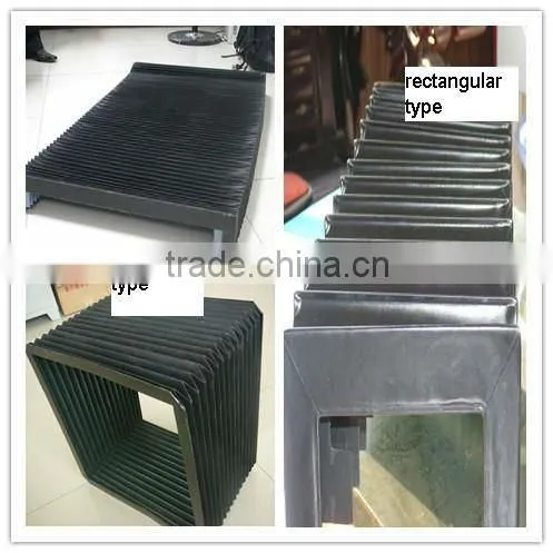 china factory hebei ruiao machine tool accessory high quality nylon cloth accordion bellows cover