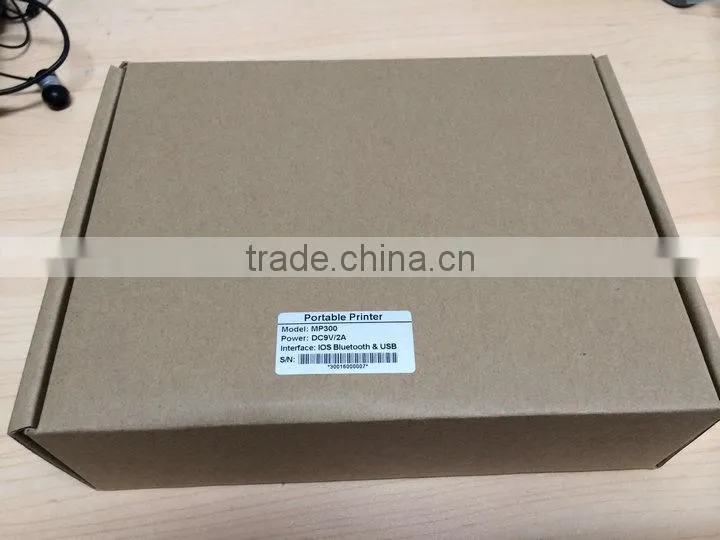 2014 hot sell mini bluetooth thermal printer for iphone