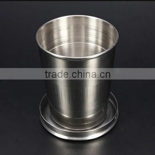 140ml 4oz Stainless Steel Folding Cup / Telescopic Travel Cup / camping folding cup