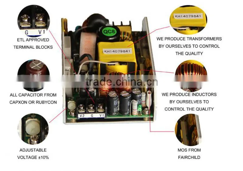 output 40w power supply with battery charge from china supplier