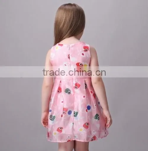2016 wholesale children summer midi dresses OEM selling cheap baby summer dresses for kids