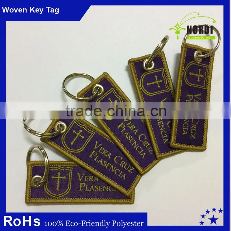 customized christmas gift embroidered keychain for multiple keys