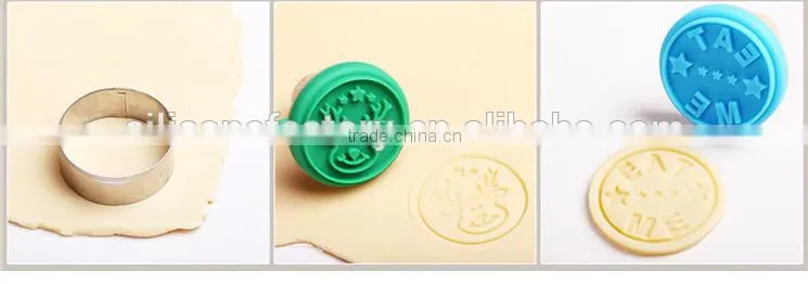 Halloween gift silicone cookie stamp