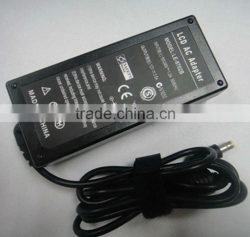 OEM 12v 3.5a LCD charger for SIKER LCD MONITOR: FP2081, FP450, FP547, FP553