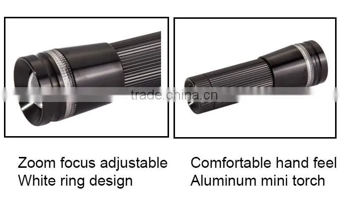 1W aluminum zoom focus flashlight hunting hand torch led search light