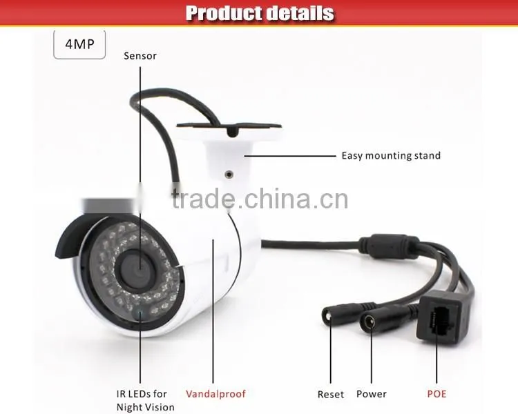 Best selling 4MP POE Water-proof Security IP camera