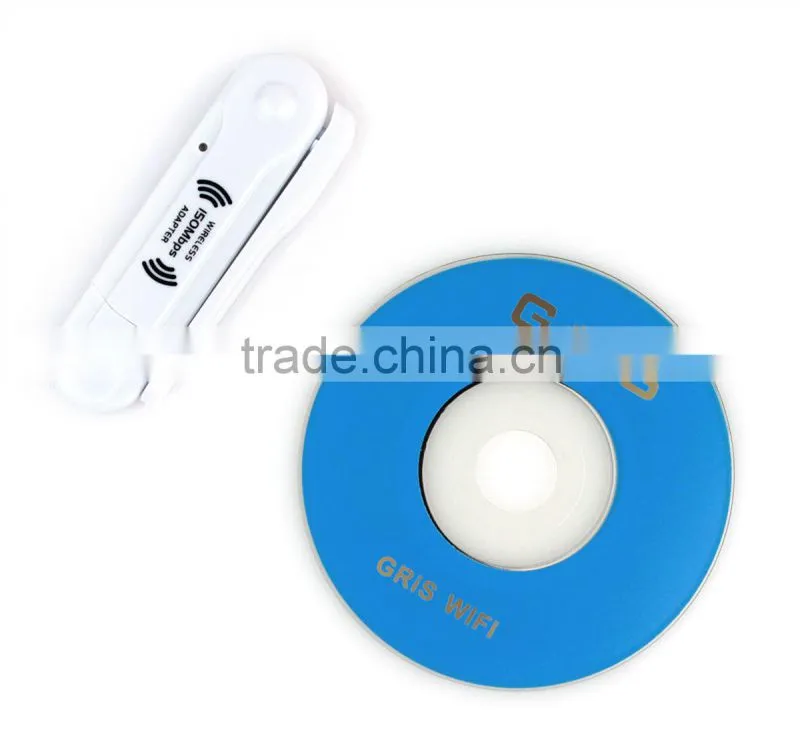 150Mbps WiFi wireless Network LAN Card Adapter USB + Antenna White