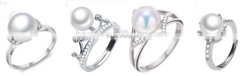 Newest Design Unisex Unique Pearl Ring designs For Free Sample