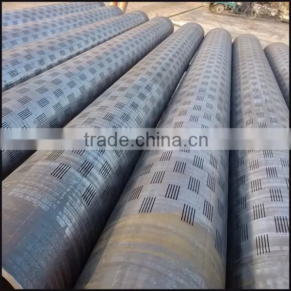 precise slotted well screens/black oil coated steel pipe