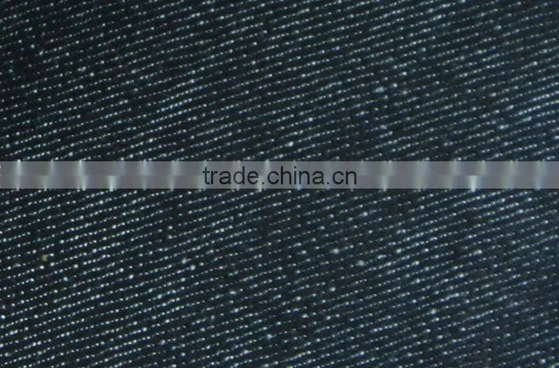 OE Denim Fabric 11.4 oz Dark Indigo+Grey Yarn Dyed Cotton Spandex Composition