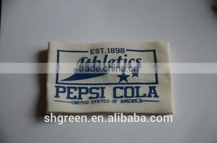 Simple printing folded cotton label
