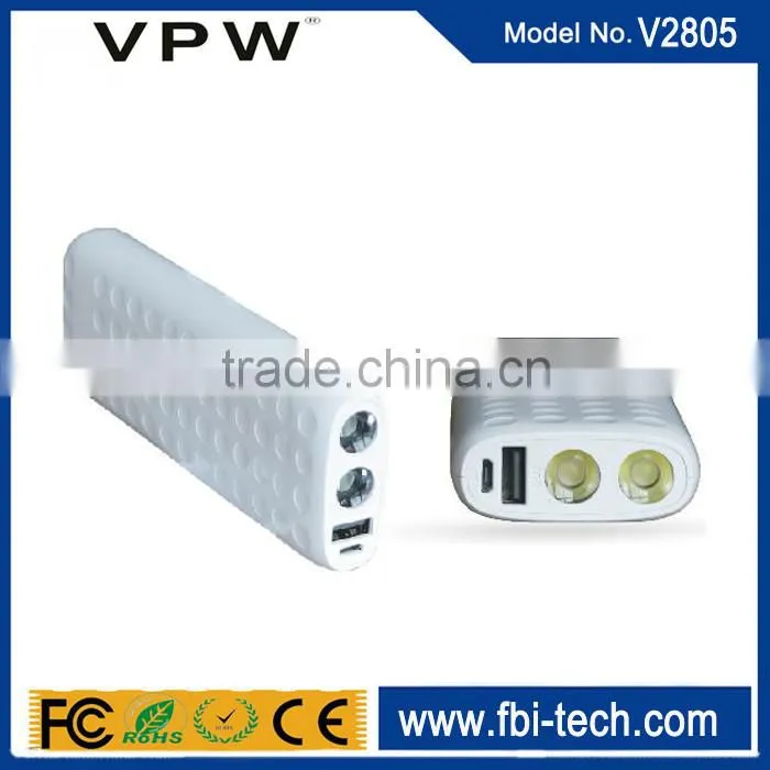 Led Torch Light Portable Power Bank External Battery 10000mah powerbank